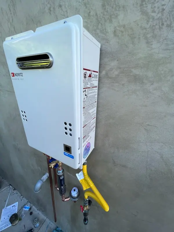 Tankless water heater installation for St. Andrews Place homes